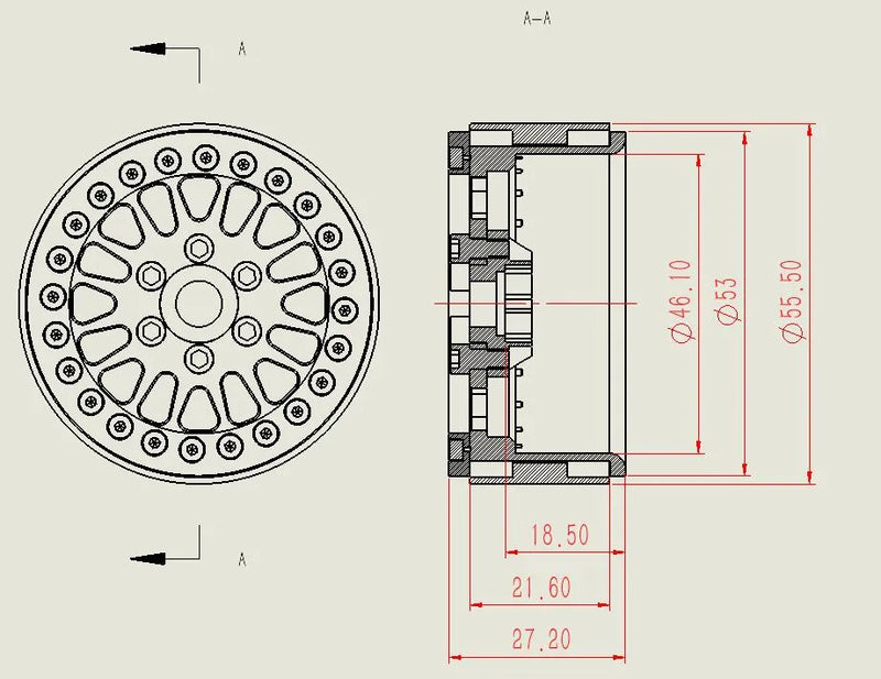 1.9” Beadlock Wheels